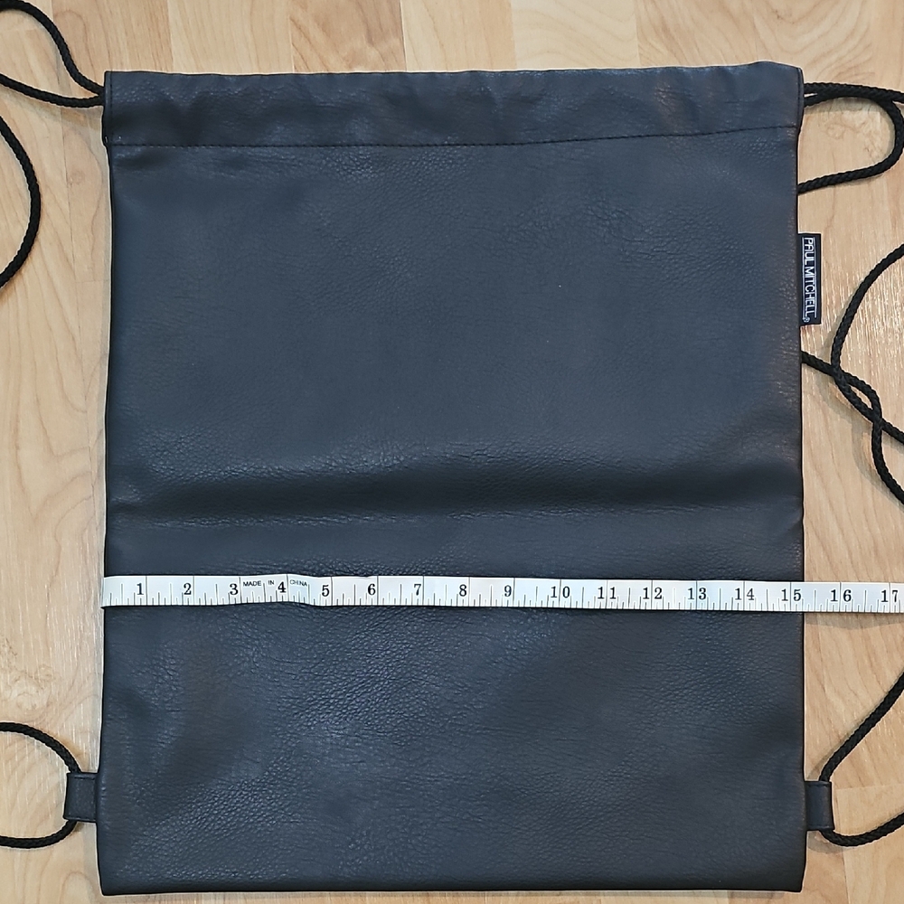 Paul Mitchell Black Drawstring Backpack - image 6